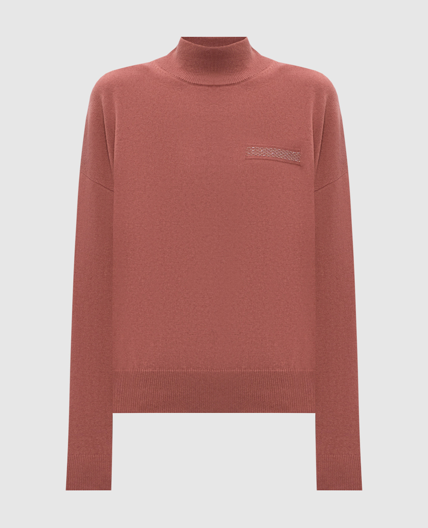 Pink sweater made of wool, silk and cashmere Peserico