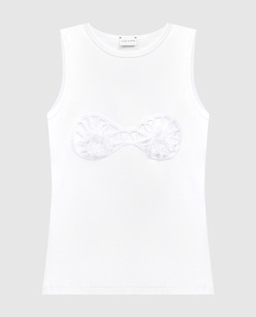 Magda Butrym White top with appliqué TSHIRT01145524