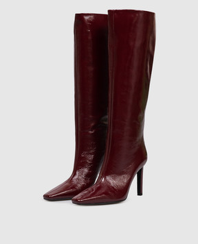 Babe Pay Pls Burgundy patent leather boots 523914LA