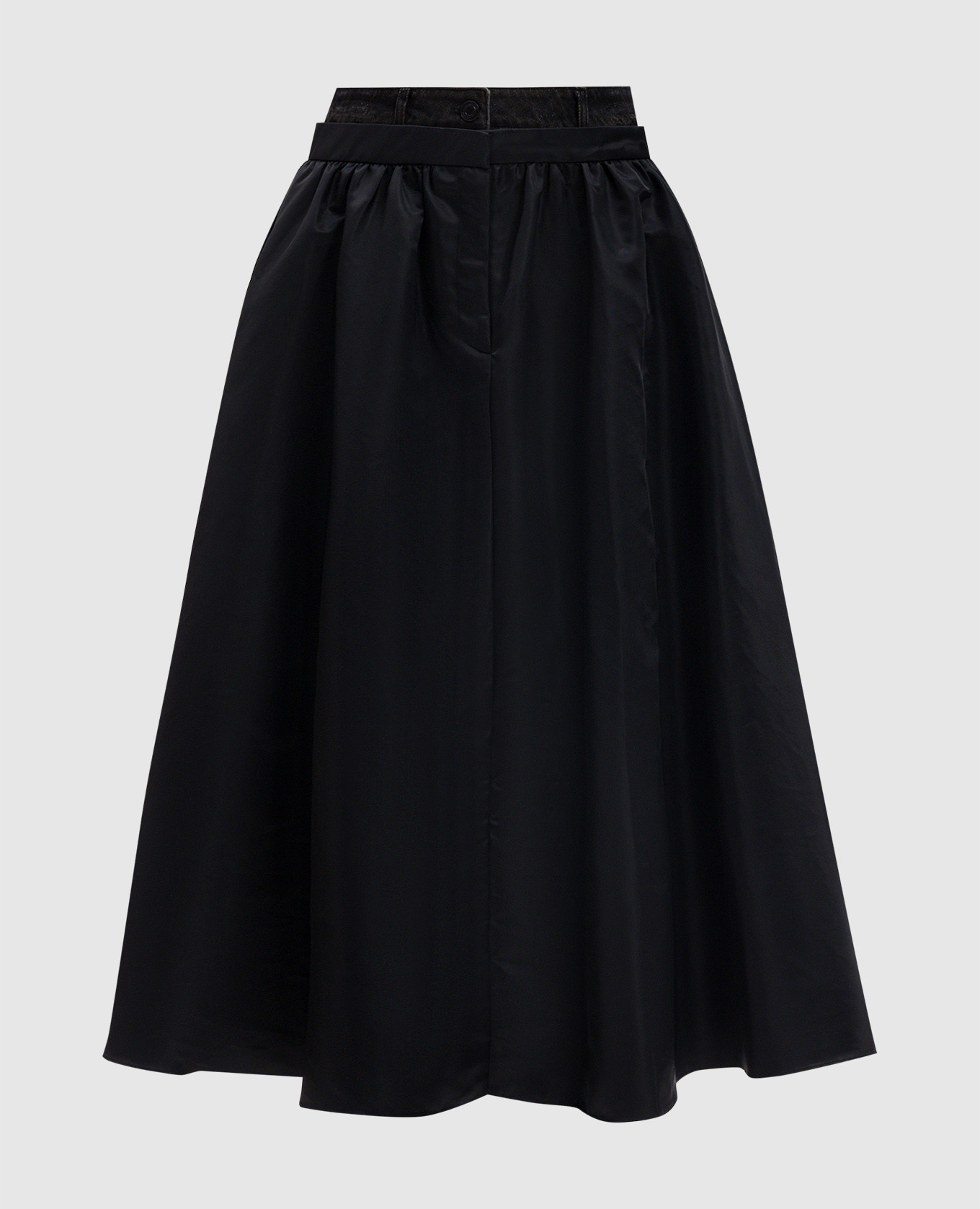 

Black skirt with drapery Juun.j