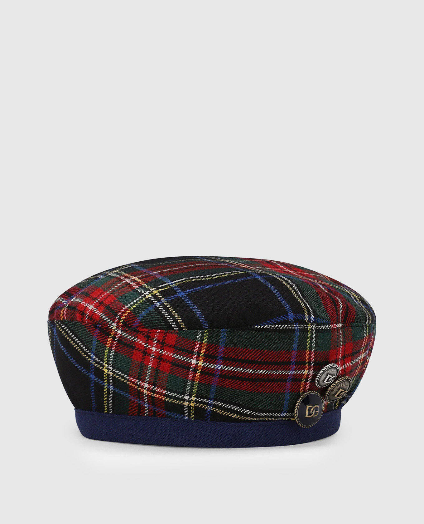 Children's checkered wool beret dolce&gabbana