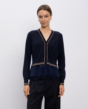 3.1 Phillip Lim Blue layered wool cardigan P25170465FWM