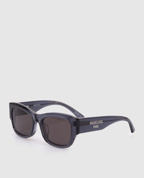Balenciaga Blue sunglasses with contrast logo 812869T0039
