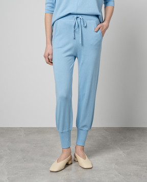Allude Blue joggers with silk and cashmere 24262024