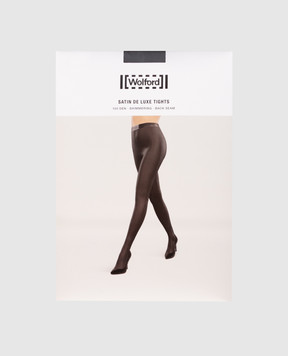Wolford Black tights Satin de Luxe 100 den 19407