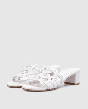 Gianvito Rossi White leather AMALFI mules G1002545RIC