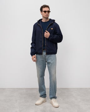Versace Blue jacket with logo emblem 10206851A02928