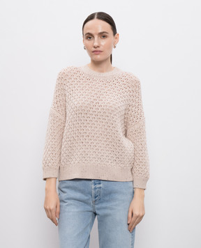 Peserico Beige wool sweater A99314F0509285