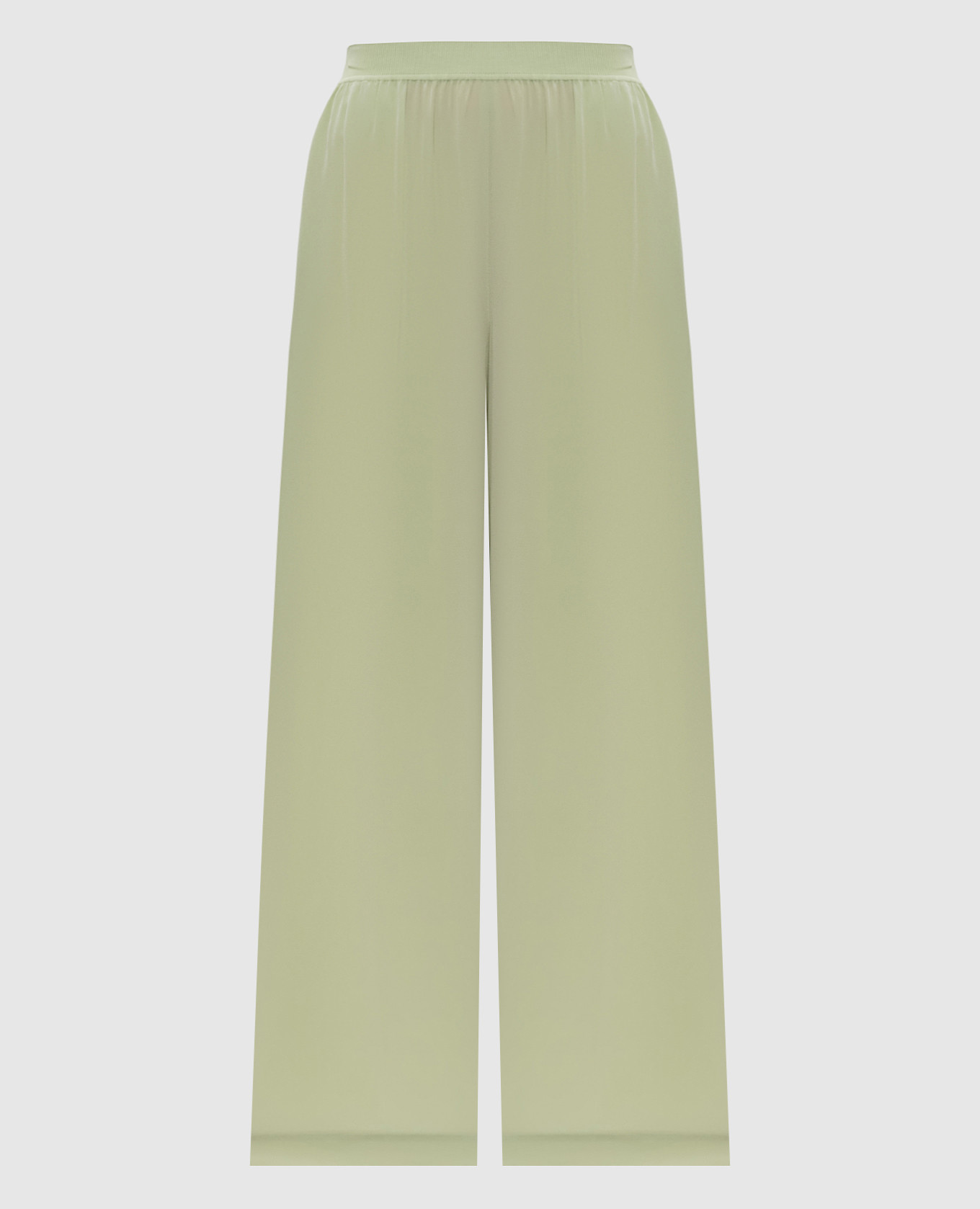 Green Hulin silk palazzos JOSEPH