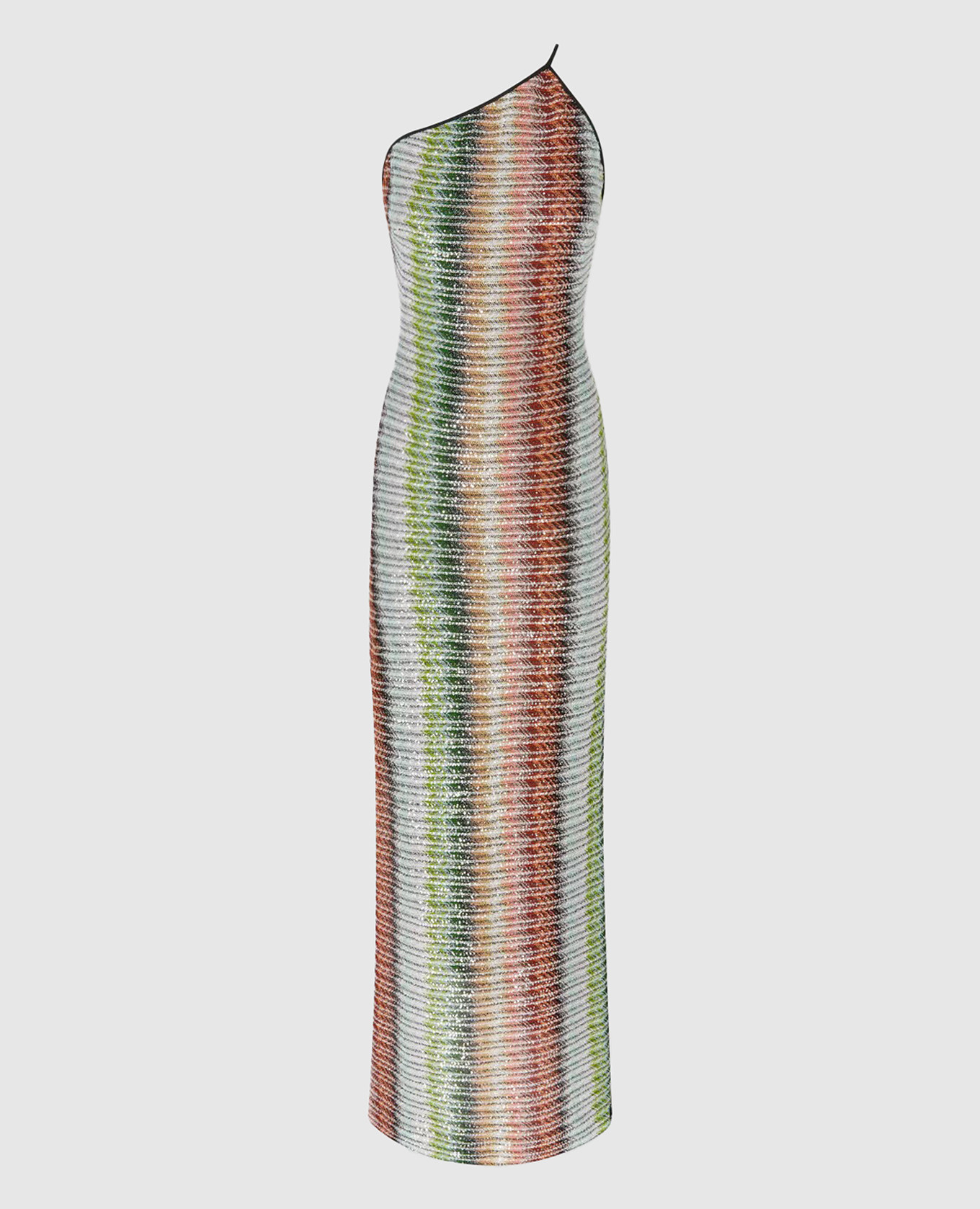 

One-shoulder dress in a sequined pattern Missoni, White