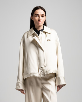 Jil Sander White jacket with silk J01BN0115J65198