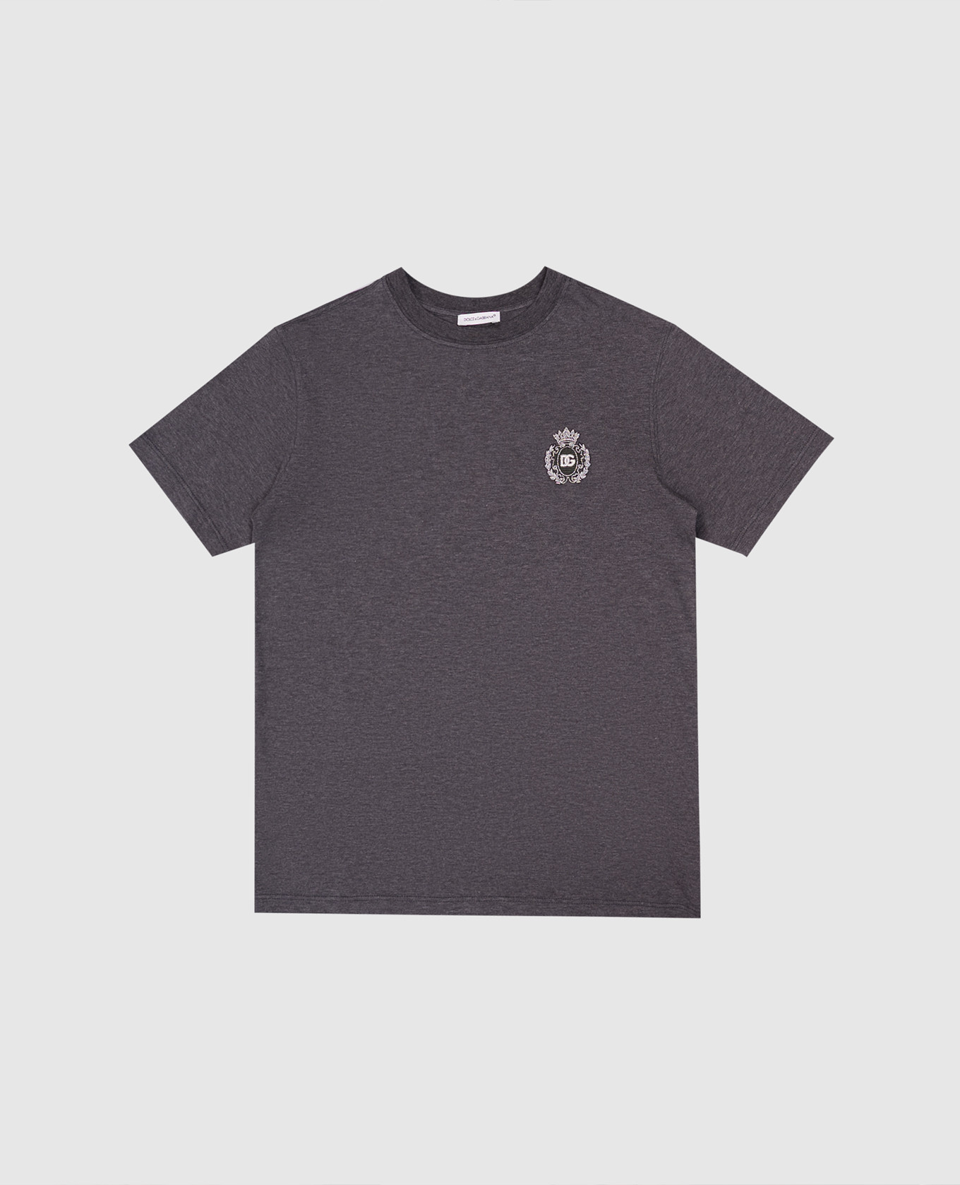

Children's gray T-shirt with monogram logo patch Dolce&Gabbana, Grey