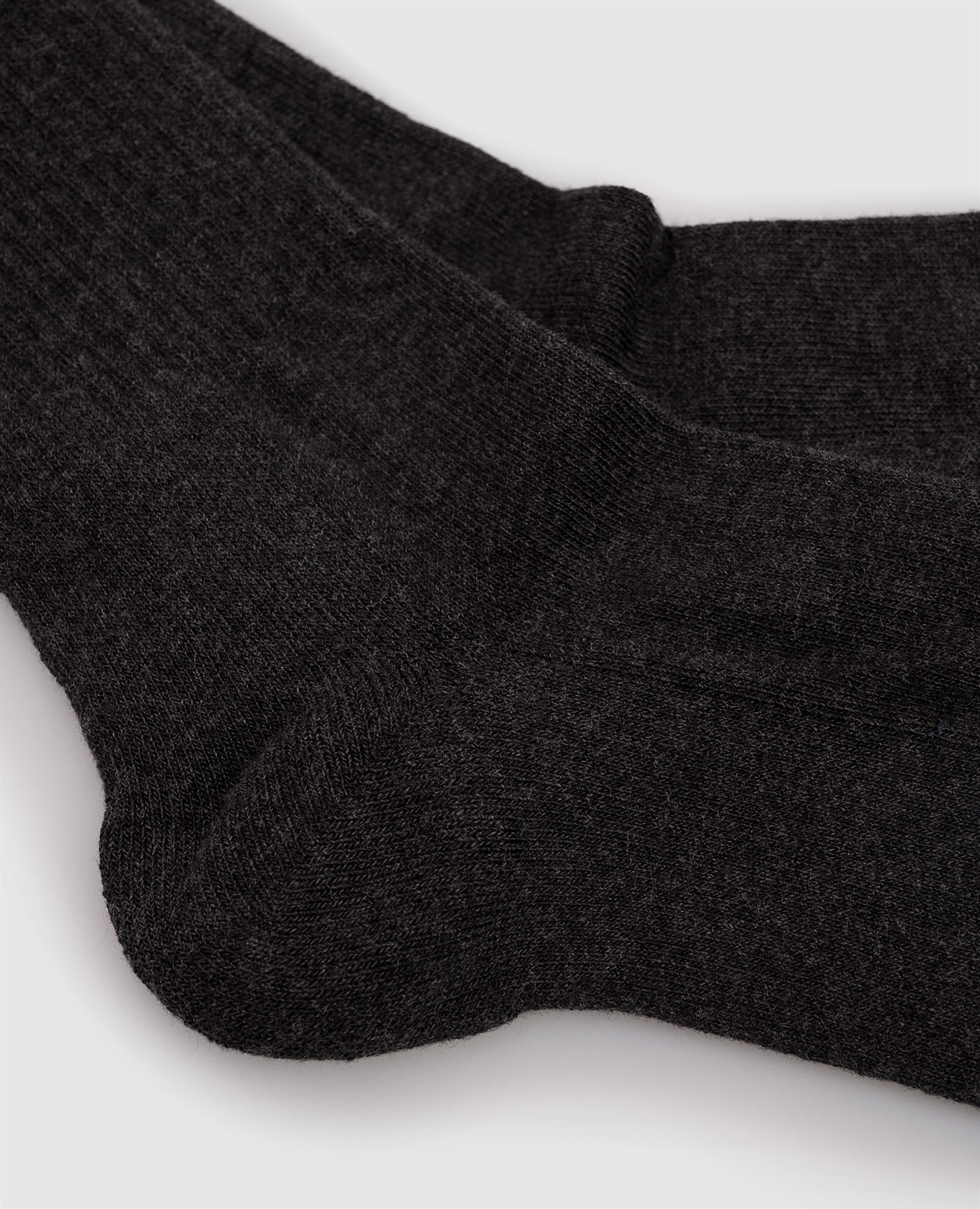 Grey insulated socks with logo Peserico 2