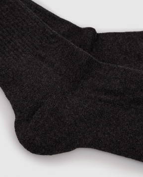 Peserico Grey insulated socks with logo R74025C0CC650