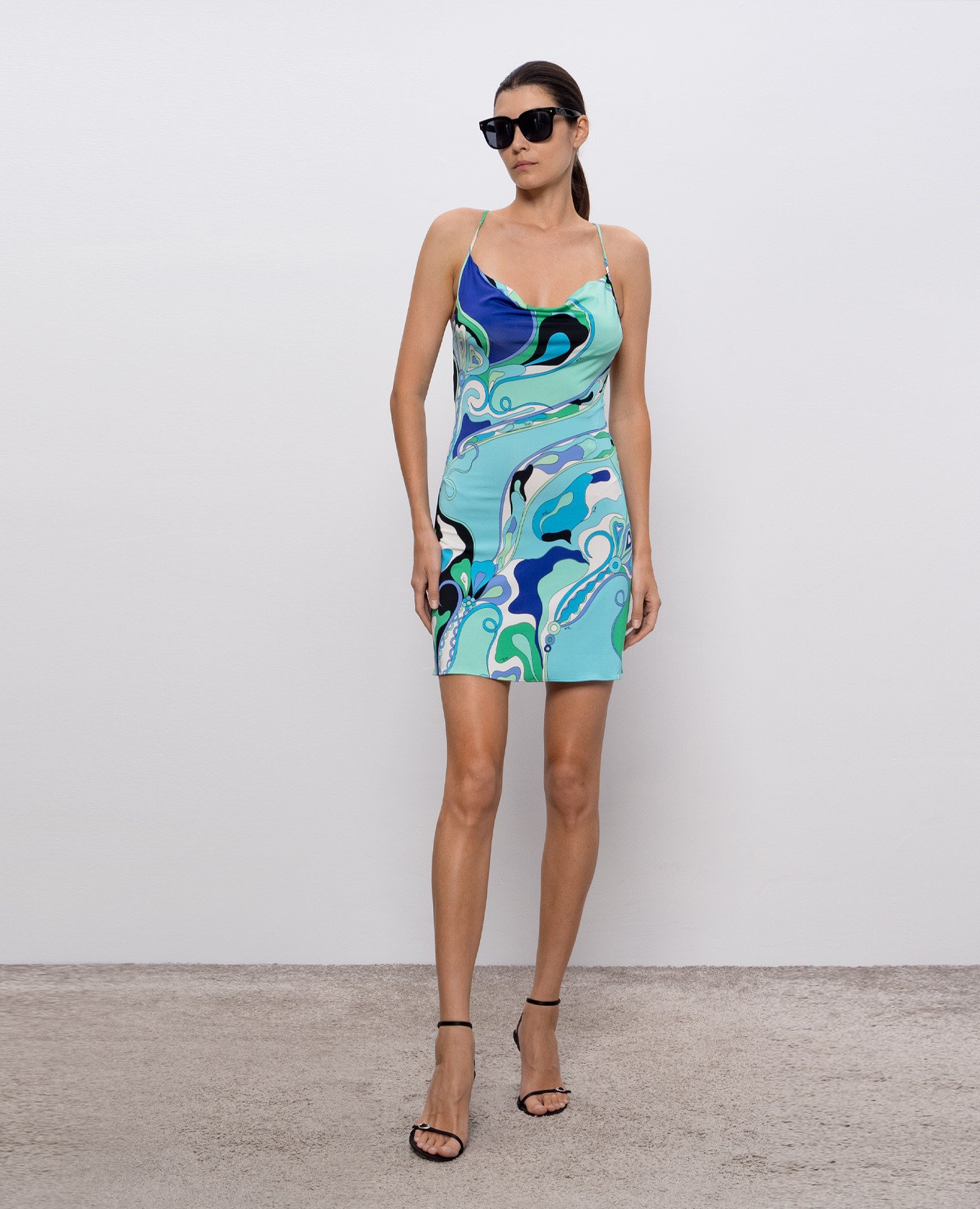 

Floral print mini dress PUCCI, White