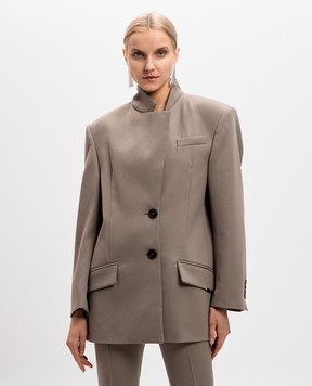The Attico Gray wool jacket 250WCG00080WWW046AA