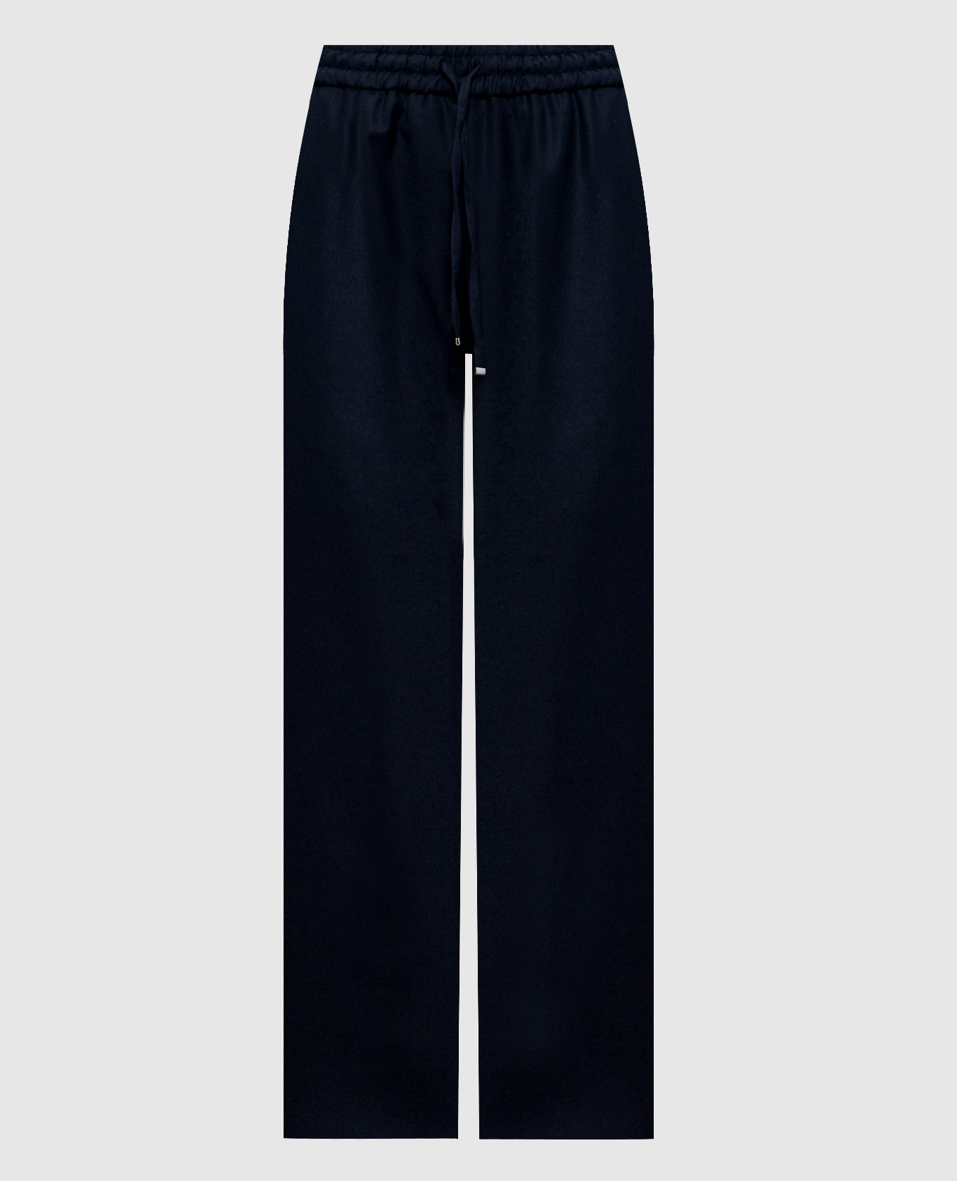 

Blue Marisol wool trousers with metallic logo Dondup, Синий