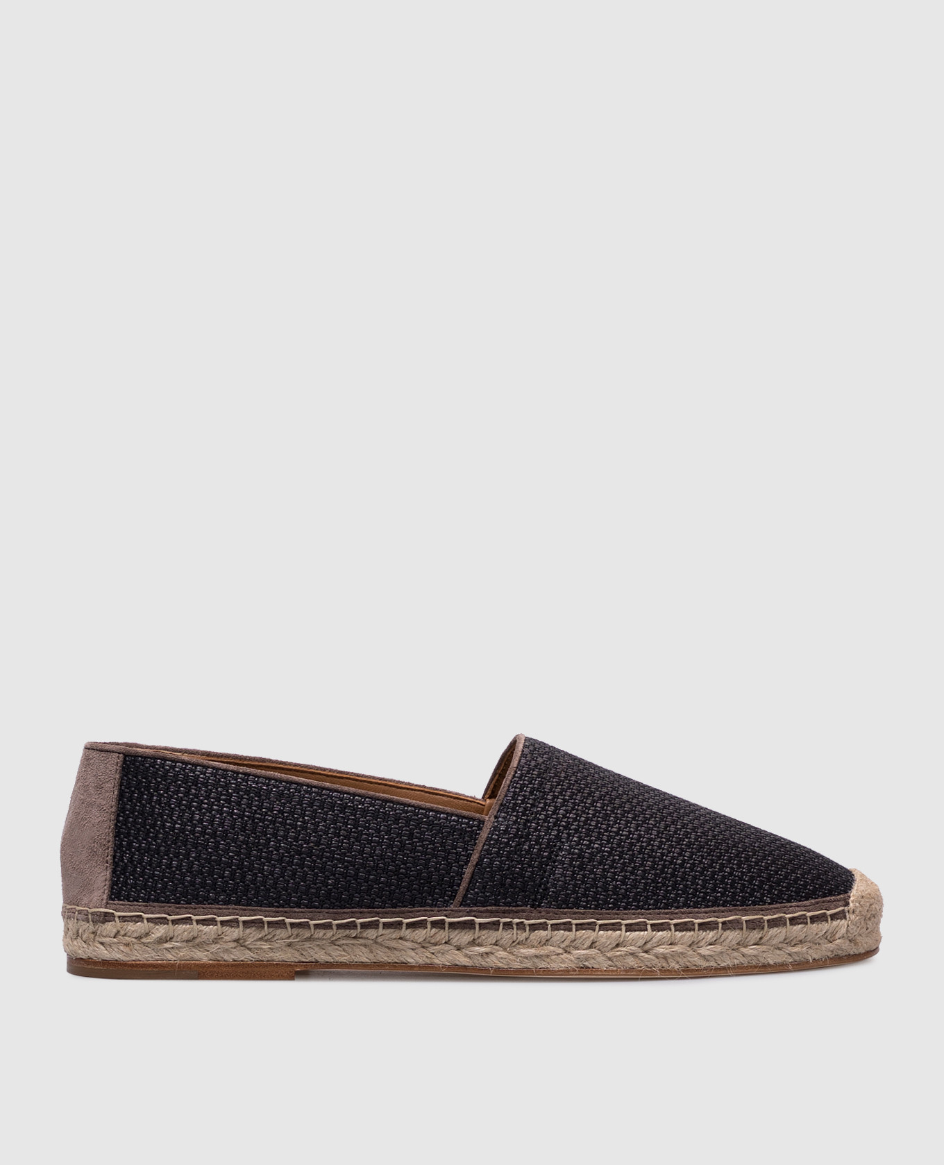 

Blue raffia espadrilles with logo Brunello Cucinelli