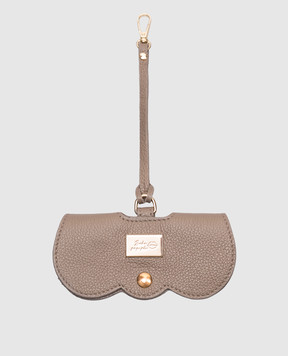 Babe Pay Pls Beige leather case for glasses 06186
