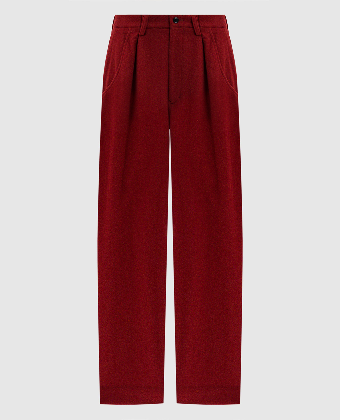 

Red pants made of wool Y`S Yamamoto