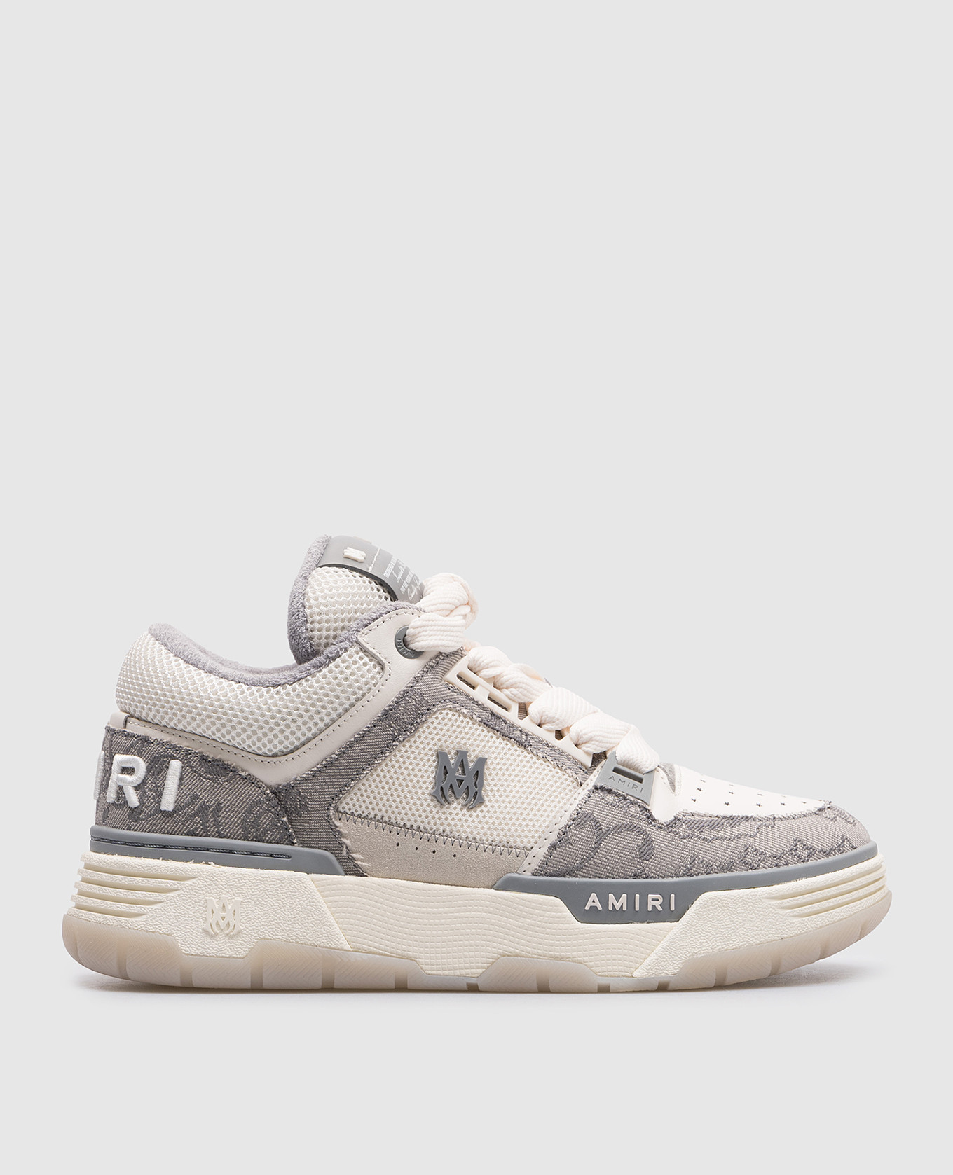 

Gray combined sneakers BANDANA DENIM MA-1 AMIRI, Серый