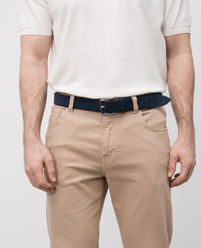 Orciani Blue Amalfi suede belt U08211AMFNOT