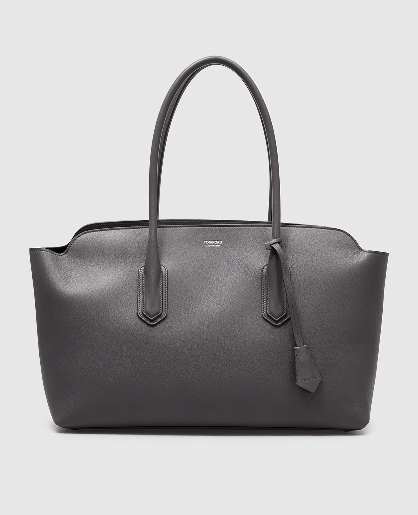 

Gray leather tote bag ALEXANDER Tom Ford, Grey