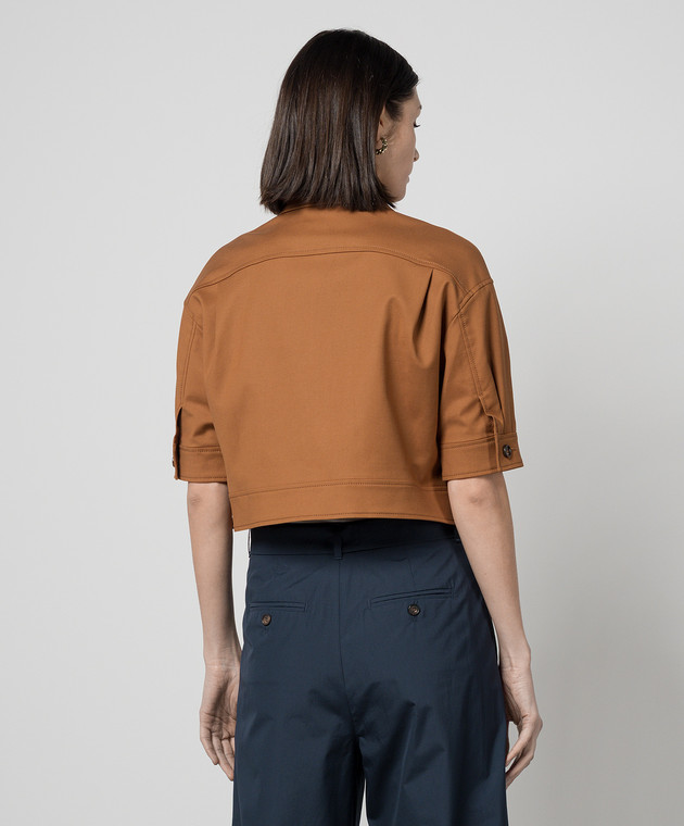 Max Mara - AGIATE brown cropped jacket AGIATE - shop with Denmark