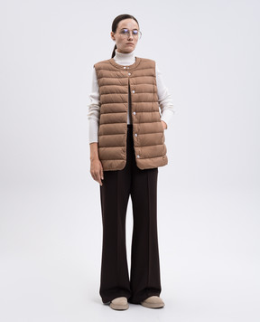 MooRER Beige down vest SENIGALLIAIN SENIGALLIAINS3