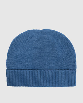 Allude Blue cashmere hat with a scar 24511245