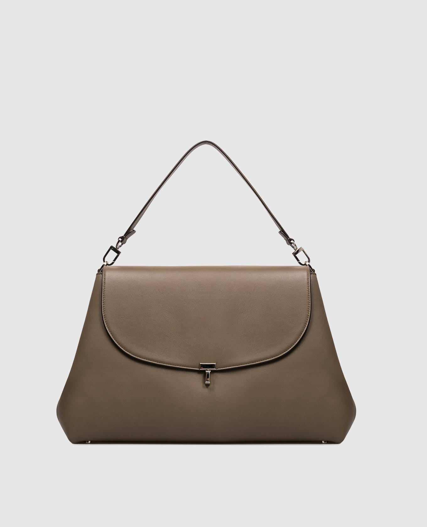 

Khaki T-Lock leather bag Toteme