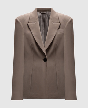 The Attico Beige woolen jacket 250WCG00061WWW046AA
