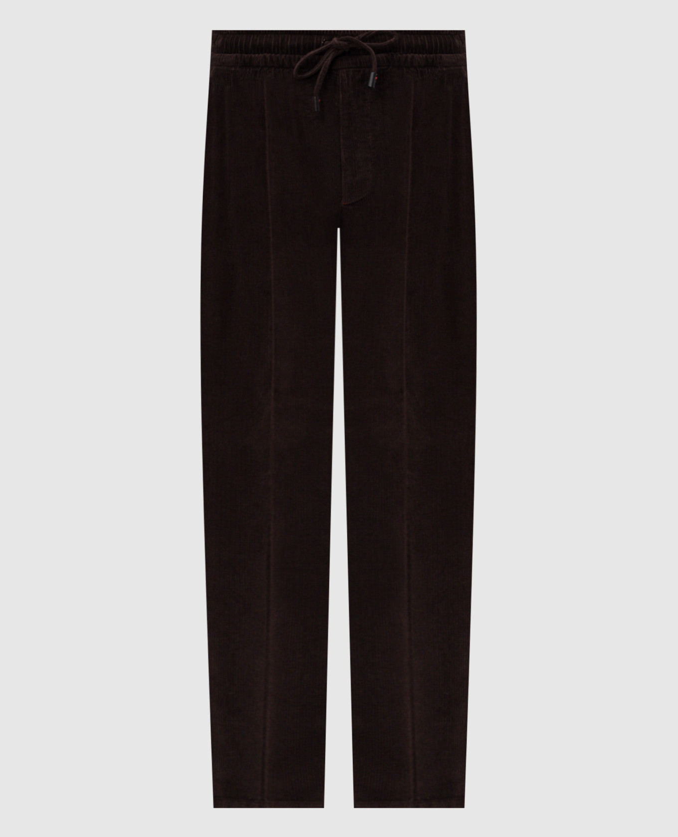 Brown corduroy pants ISAIA