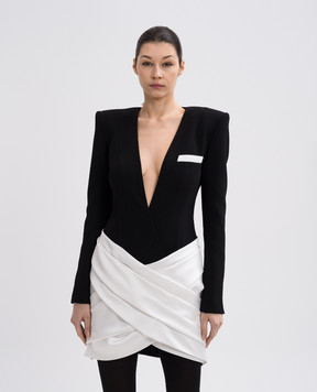 Balmain Black mini sheath dress EF1R9238MB01