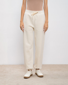 Jil Sander Beige logo joggers J40KA0130J20010
