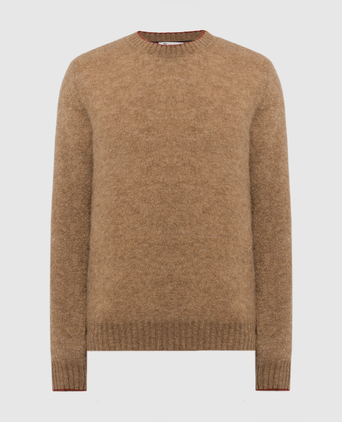 

Brown sweater with wool Brunello Cucinelli, Коричневый
