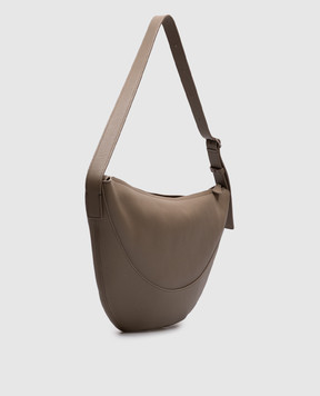 The Row Jouve beige leather hobo bag W1772L145