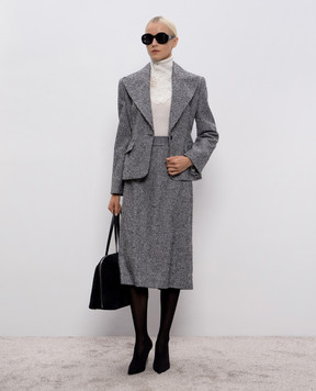 Ermanno Scervino Patterned wool skirt D472O711WGO