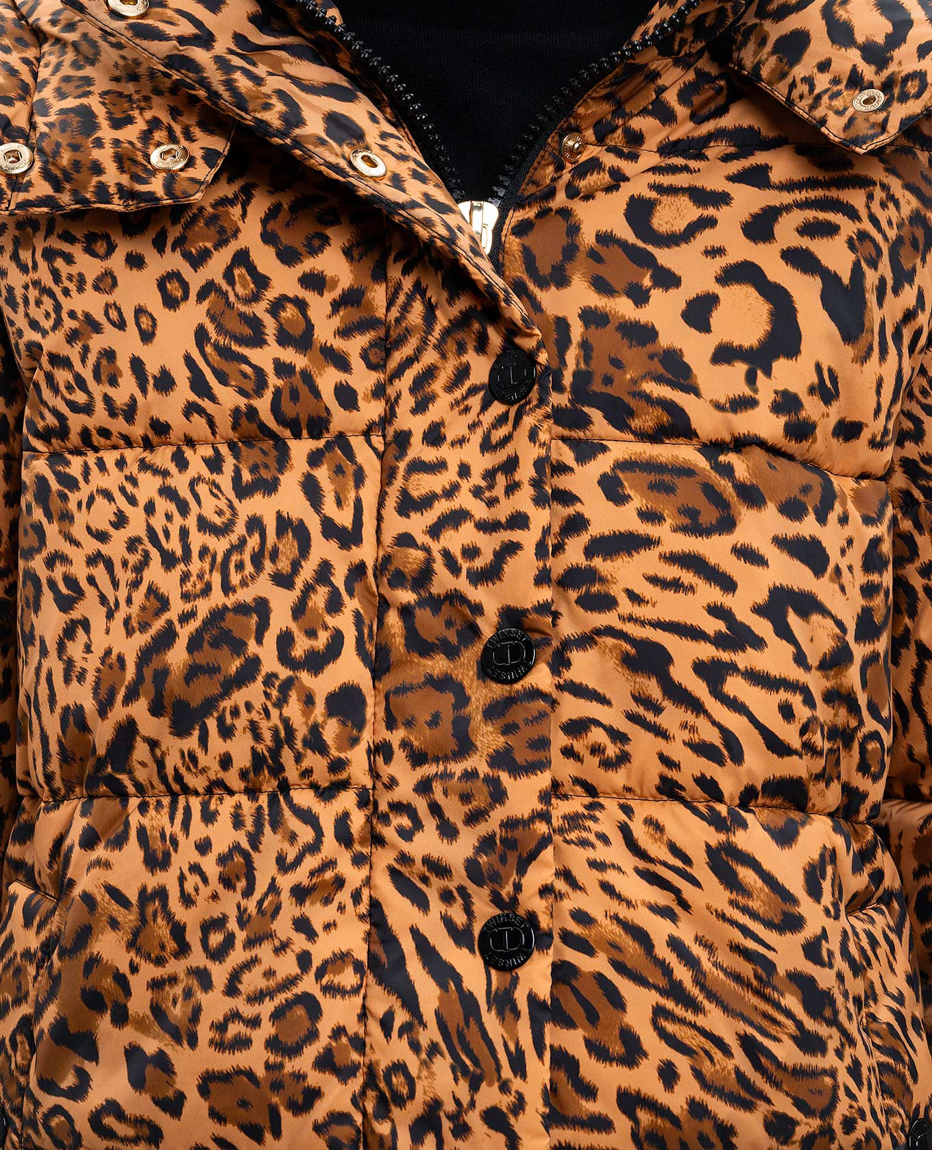 Brown animal print jacket Twinset 5