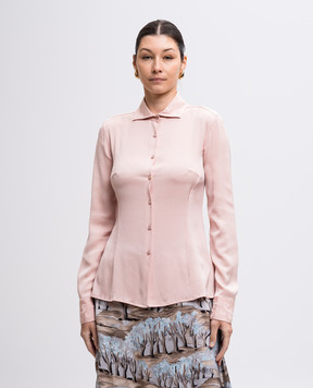 Ermanno Scervino Pink silk blouse D272K338HHP