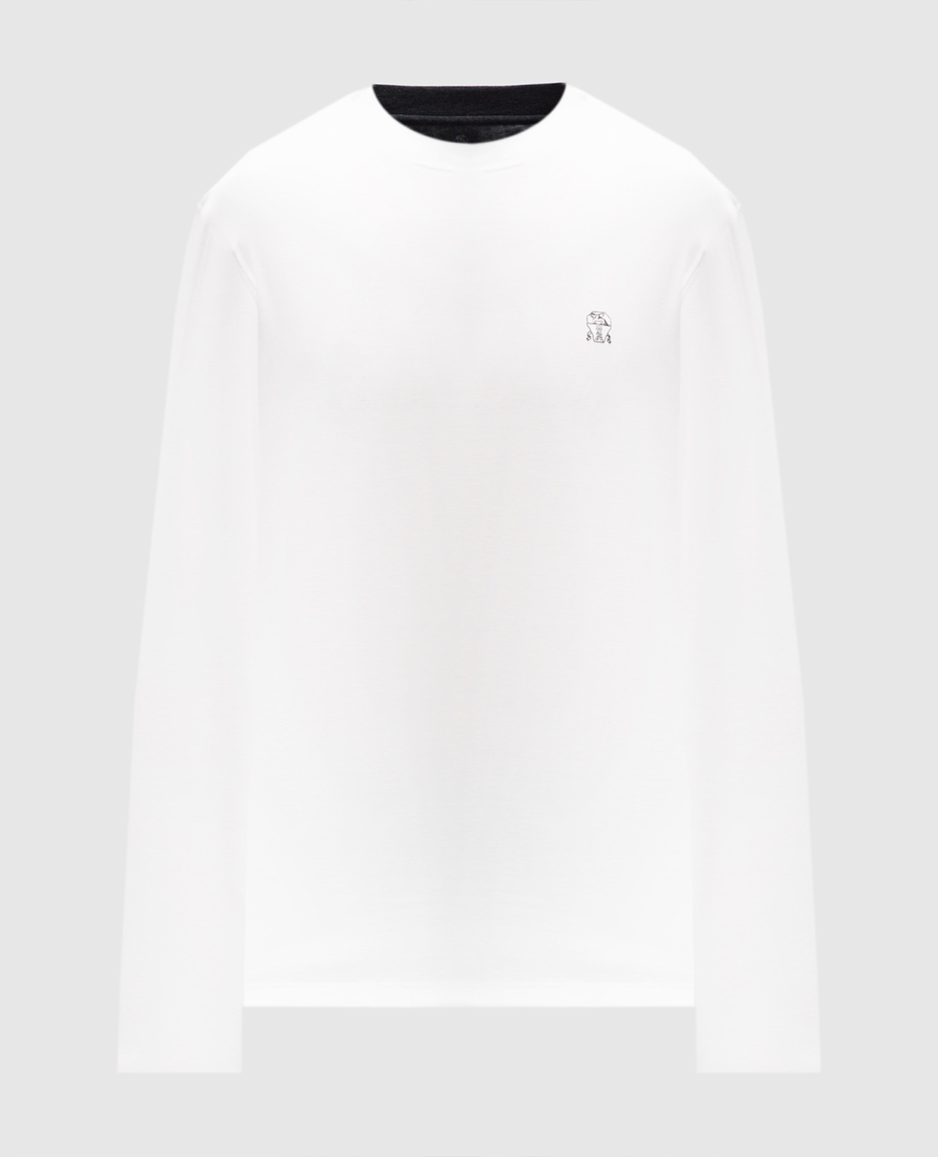 

White longsleeve with logo Brunello Cucinelli