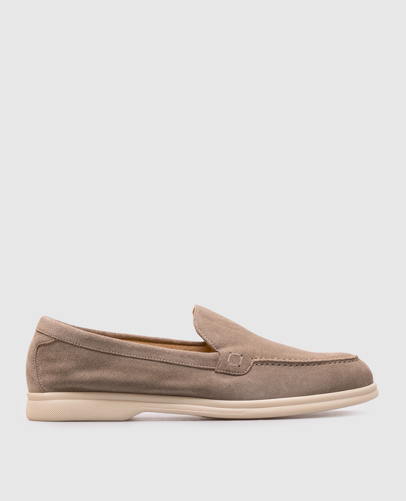 Beige suede loafers Doucal's