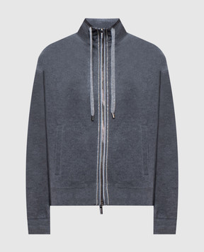 Peserico Gray sports jacket with monil chain S12531J001126