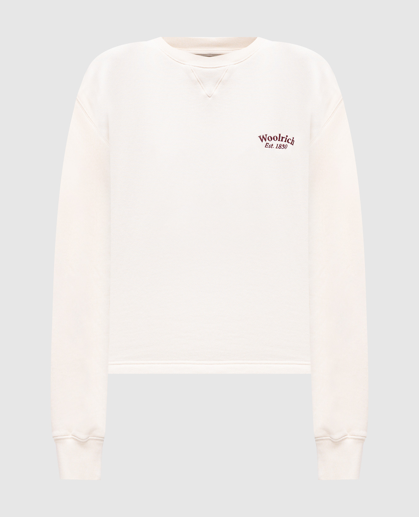 

Beige sweatshirt with logo embroidery Woolrich