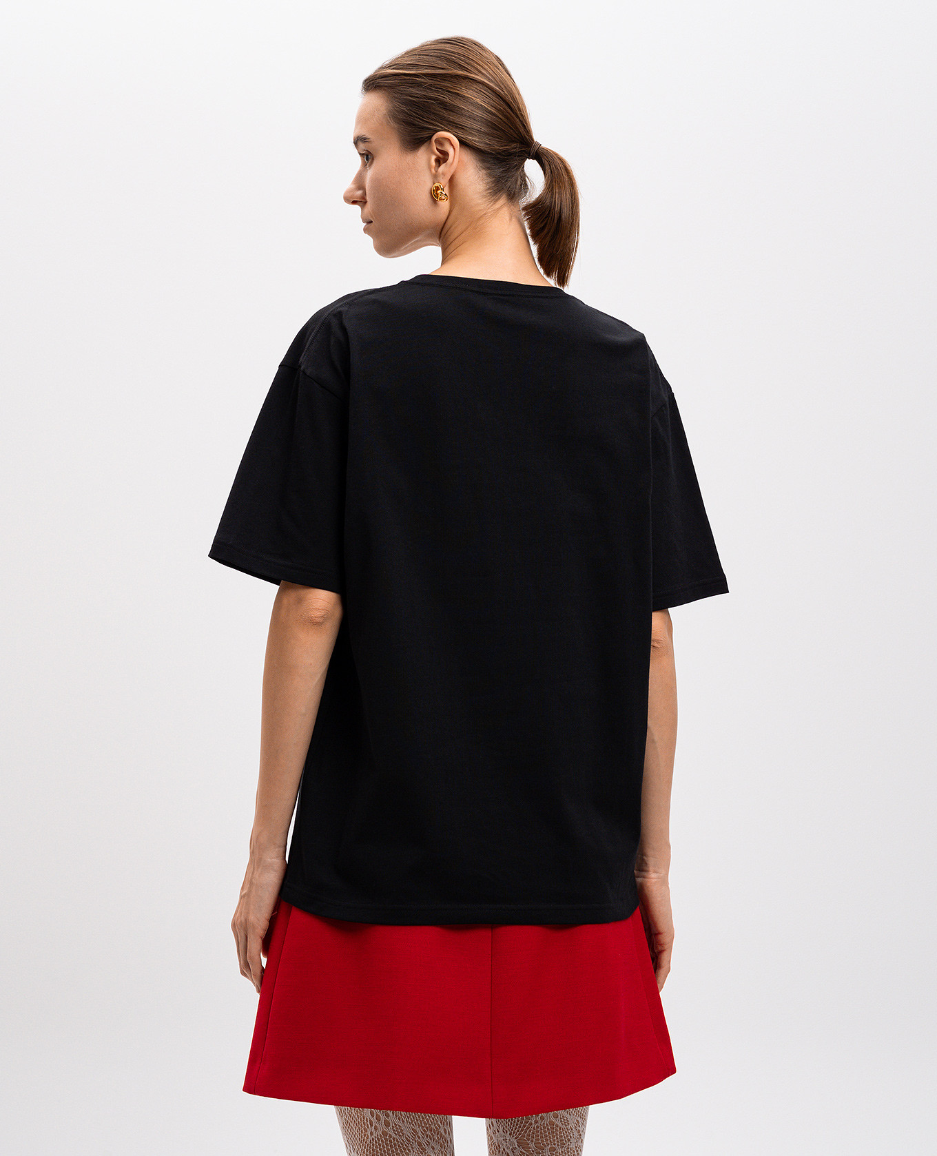 Black t-shirt with CHEZ VALENTINO print Valentino 4