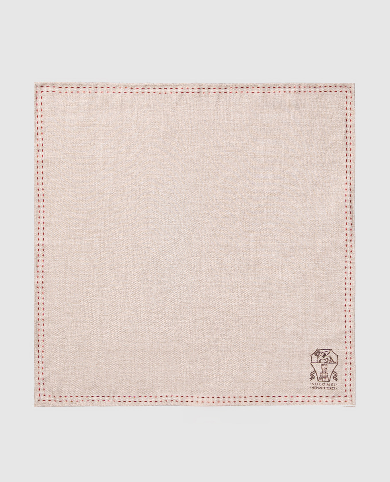 Double-sided silk pachet scarf Brunello Cucinelli