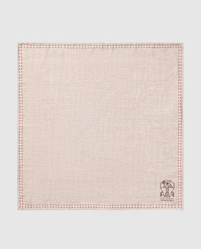 Brunello Cucinelli Double-sided silk pachet scarf MR8670091
