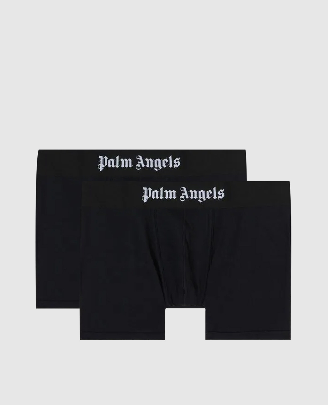 

Set of black boxer briefs with contrasting logo Palm Angels