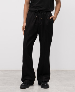 AMIRI Black flared pants with logo AMPACA1047