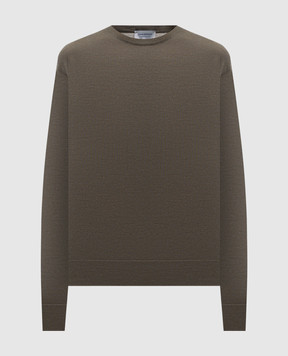 John Smedley EMMY green merino wool jumper EMMY